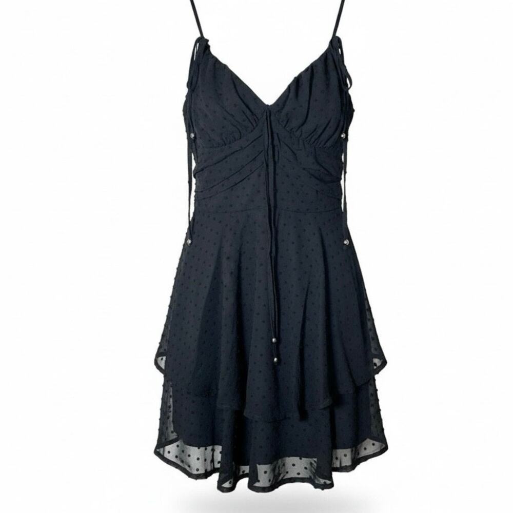 SHEIN black fit and flare cocktail dress size small S B196